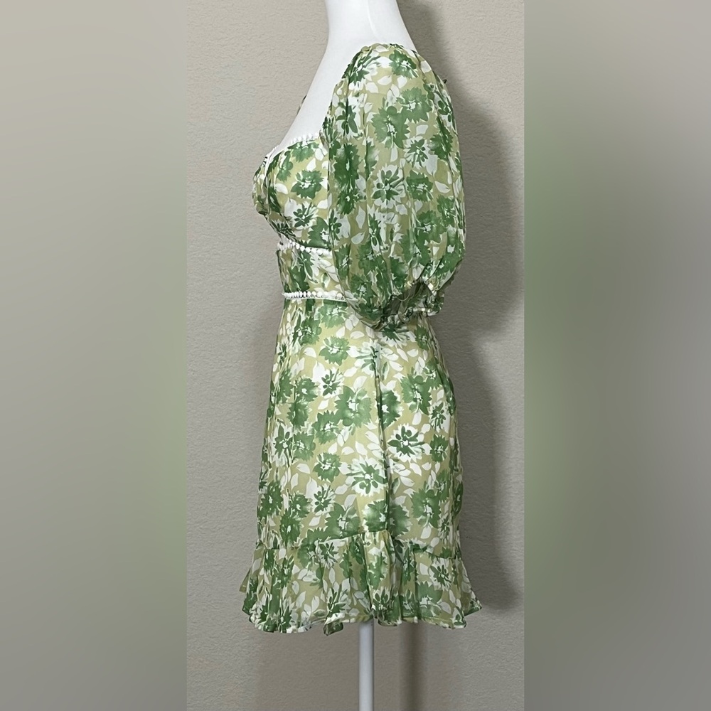 Hello Molly Drinking Games Green Viral Night Out Party Wear Mini Dress Size 6 - Picture 4 of 16